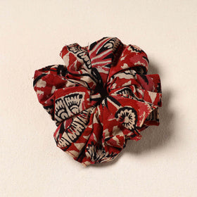 Red Handmade Cotton Elastic Rubber Band/Scrunchie