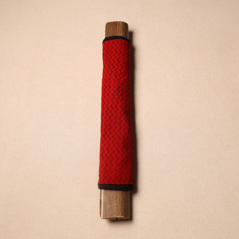 Buy Red Handmade Cotton Fridge Handle Cover