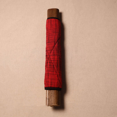Red - handmade cotton fridge handle cover 100 - handcrafted