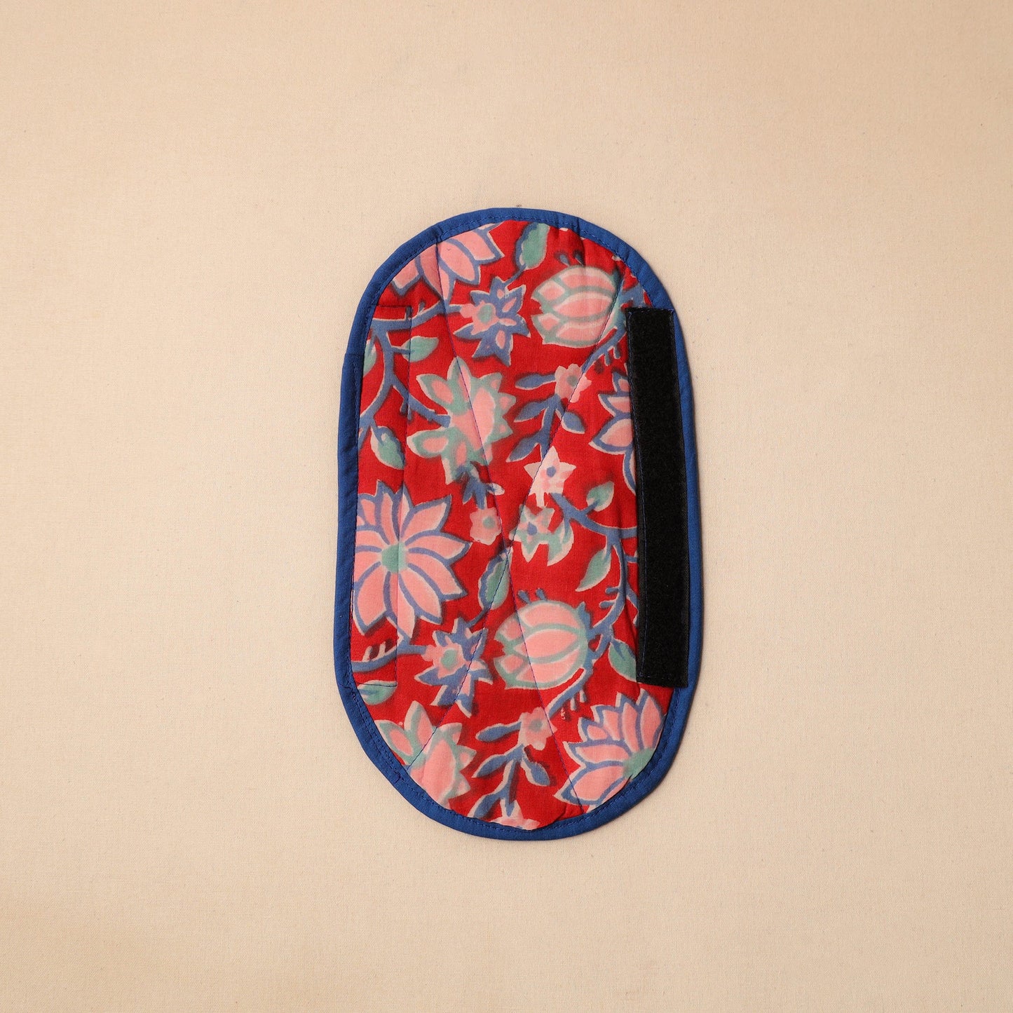 Buy Red Handmade Cotton Fridge Handle Cover