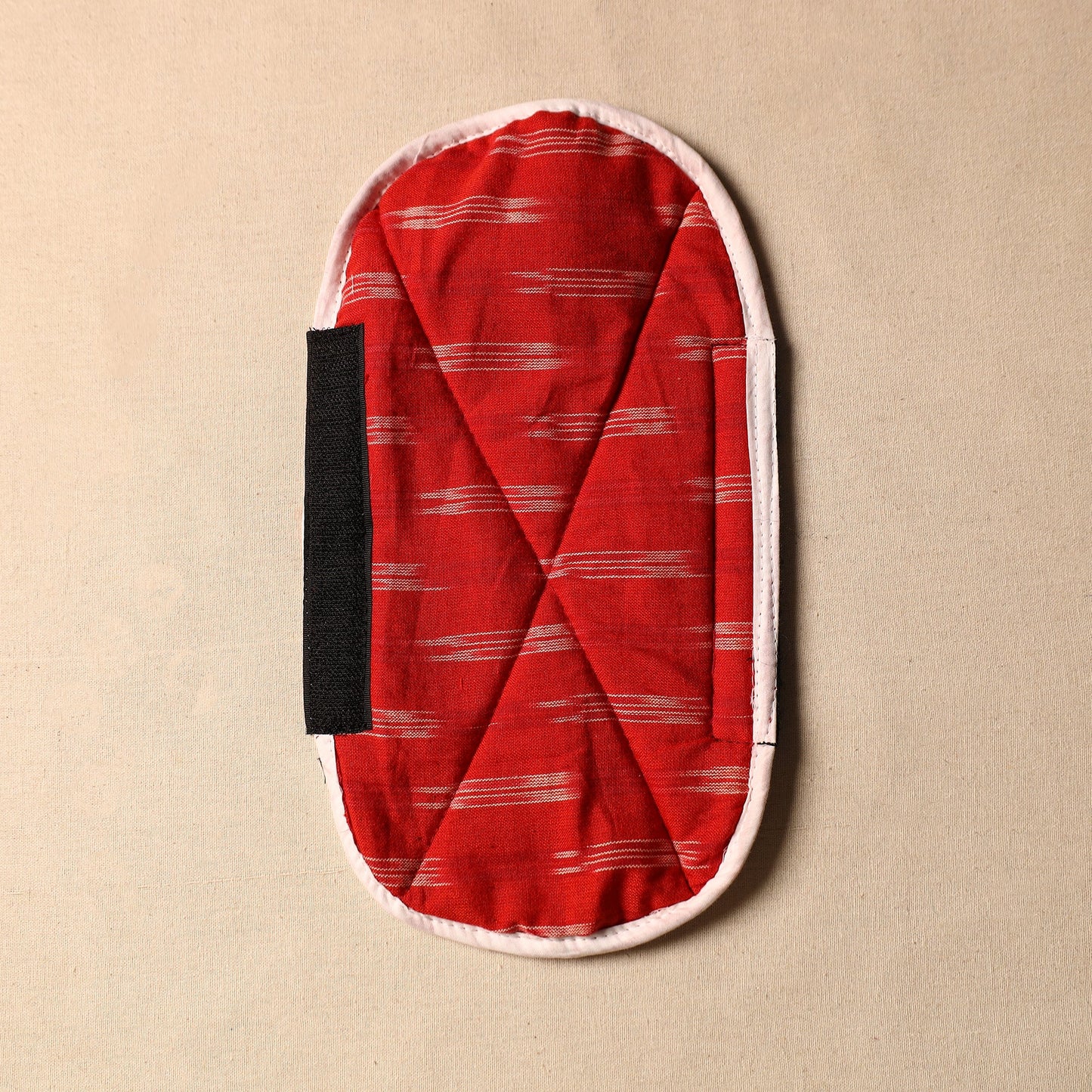 Buy Handmade Cotton Red Fridge Handle Cover 15