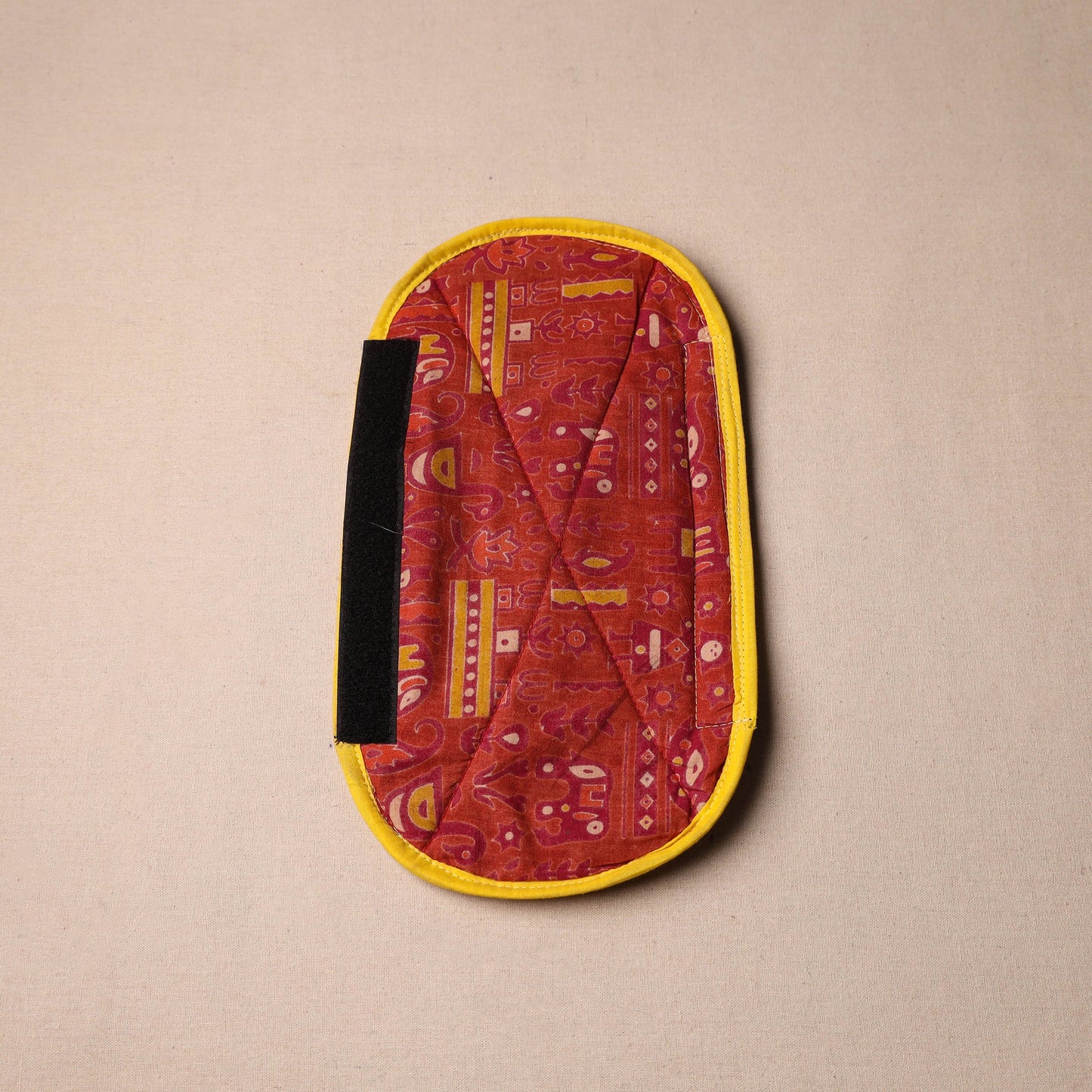 Buy Handmade Cotton Red Fridge Handle Cover