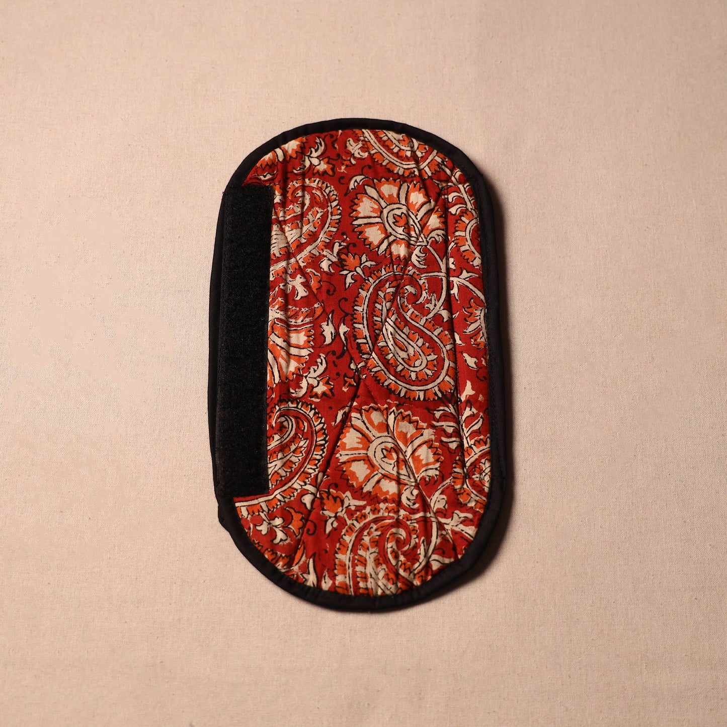 Red - handmade cotton fridge handle cover 23 - handcrafted