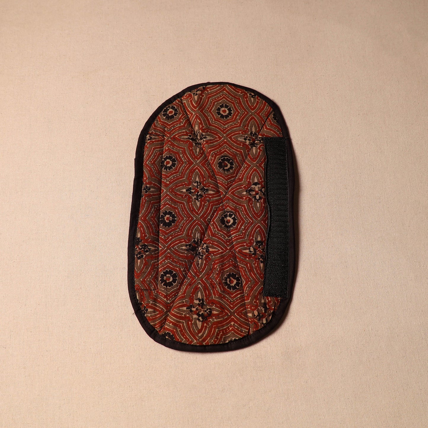 Red - handmade cotton fridge handle cover 37 - handcrafted