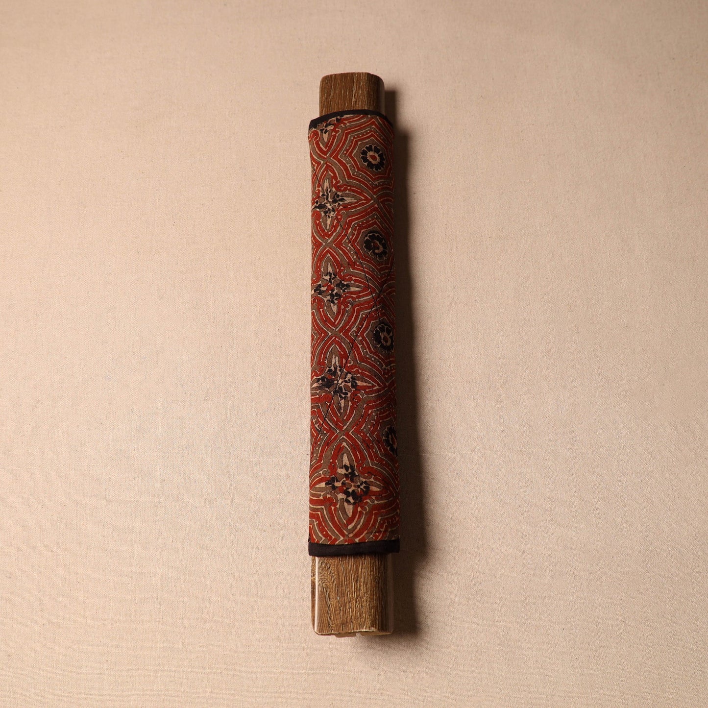 Red - handmade cotton fridge handle cover 37 - handcrafted