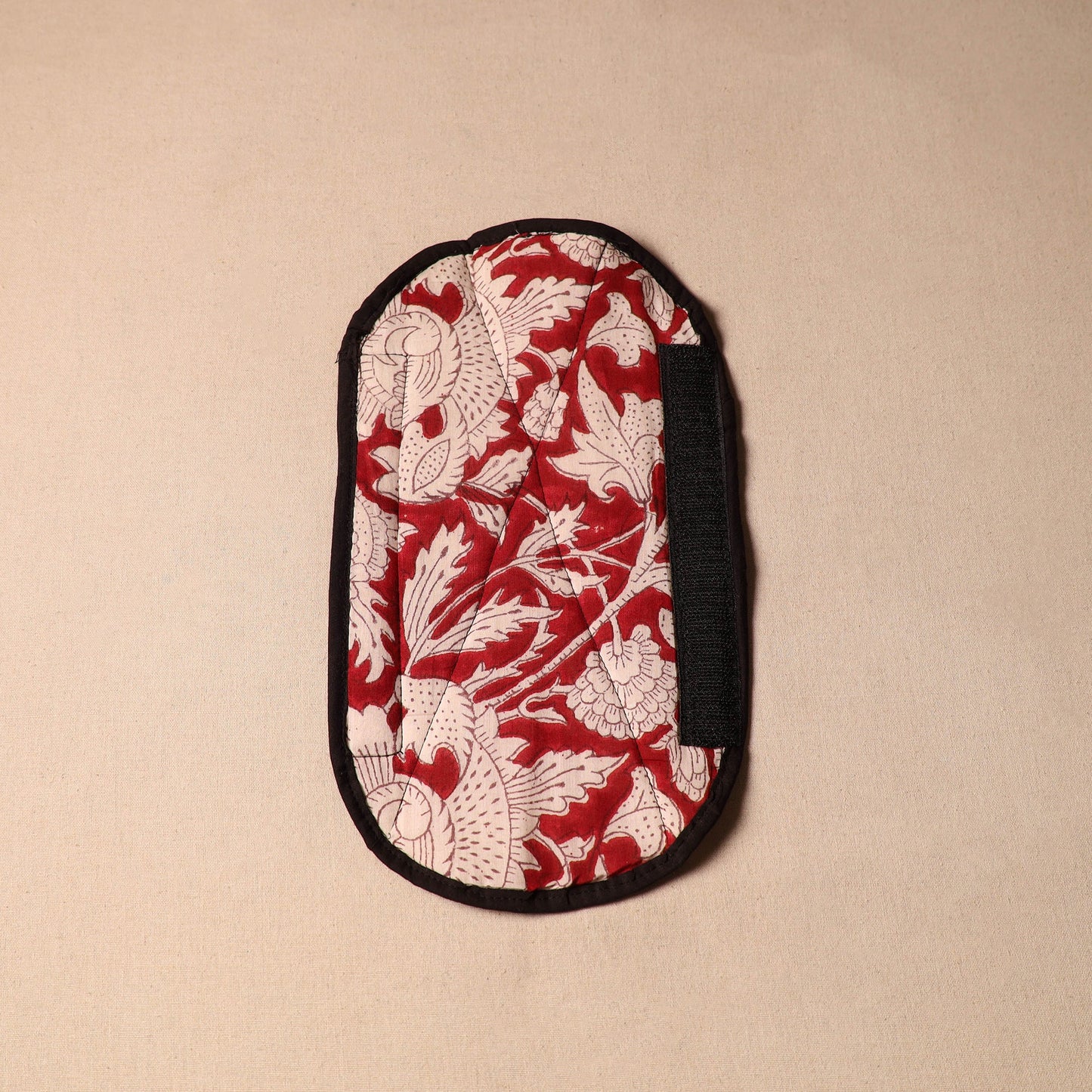 Buy Red Handmade Cotton Fridge Handle Cover