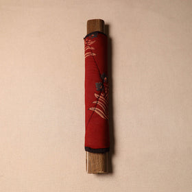 Red - handmade cotton fridge handle cover 46 - handcrafted