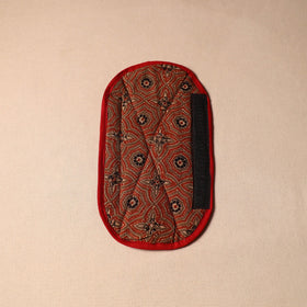 Red - handmade cotton fridge handle cover 51 - handcrafted