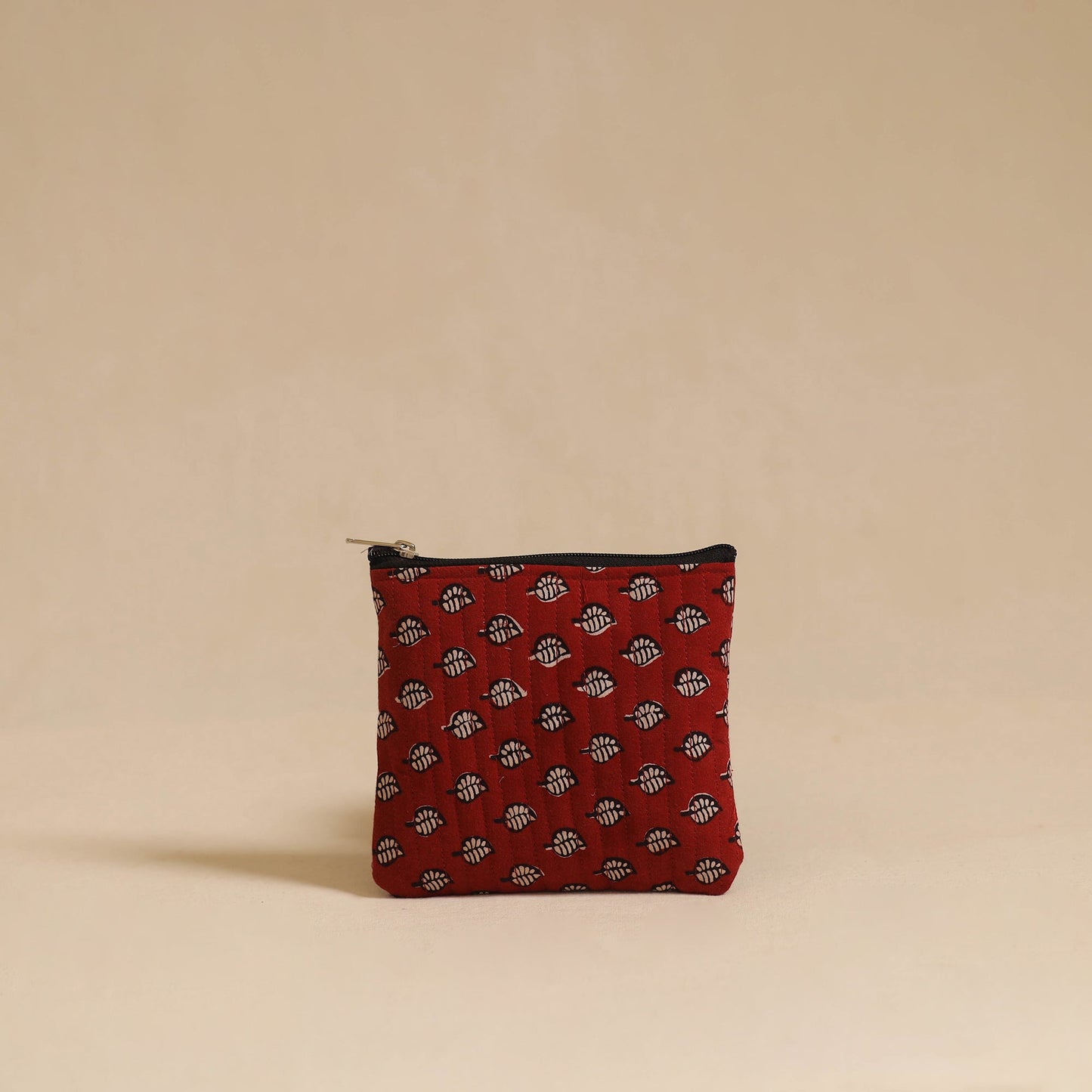 Buy Red Handmade Cotton Utility Pouch Set