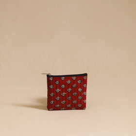 Buy Red Handmade Cotton Utility Pouch Set