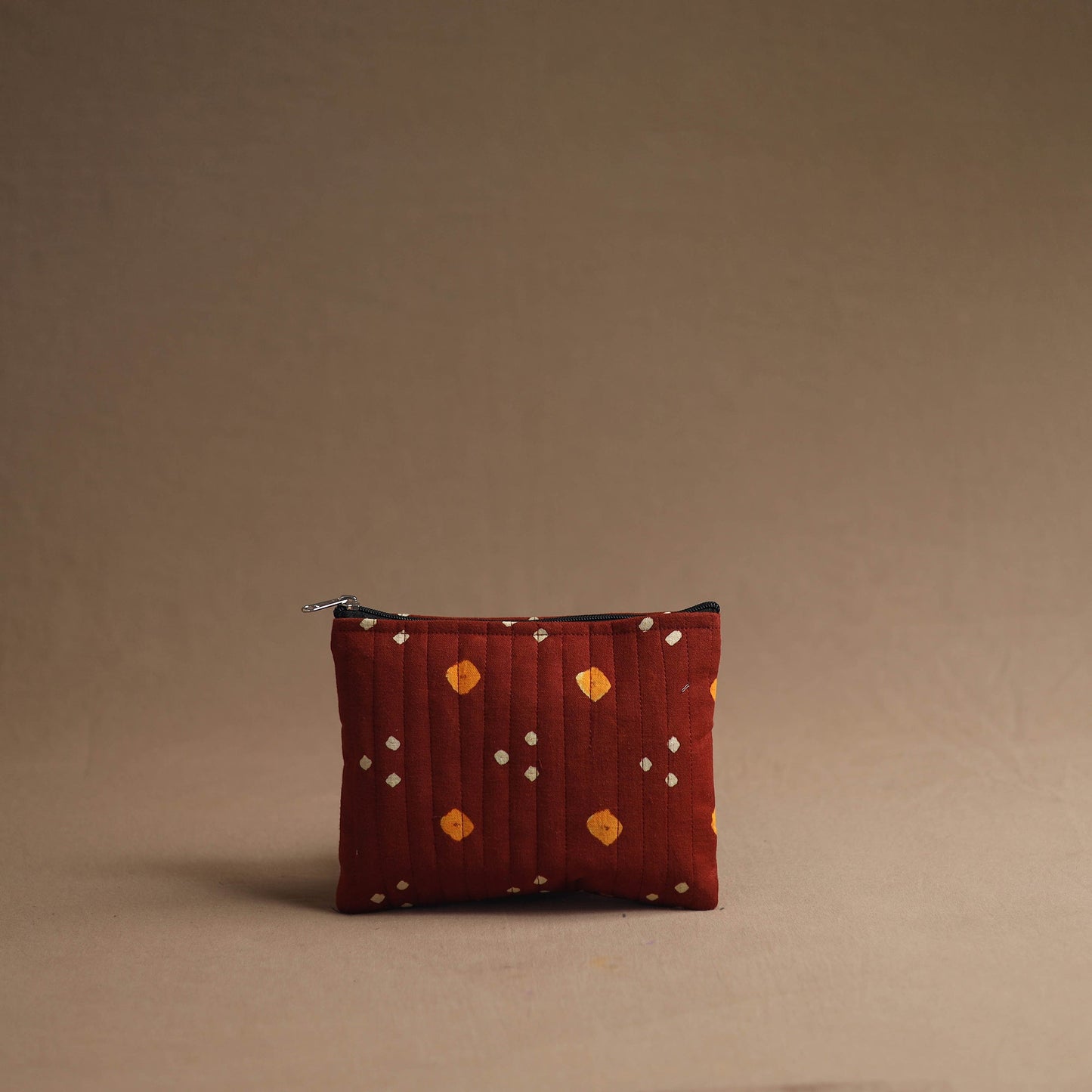 Red - handmade cotton multipurpose utility pouches (set