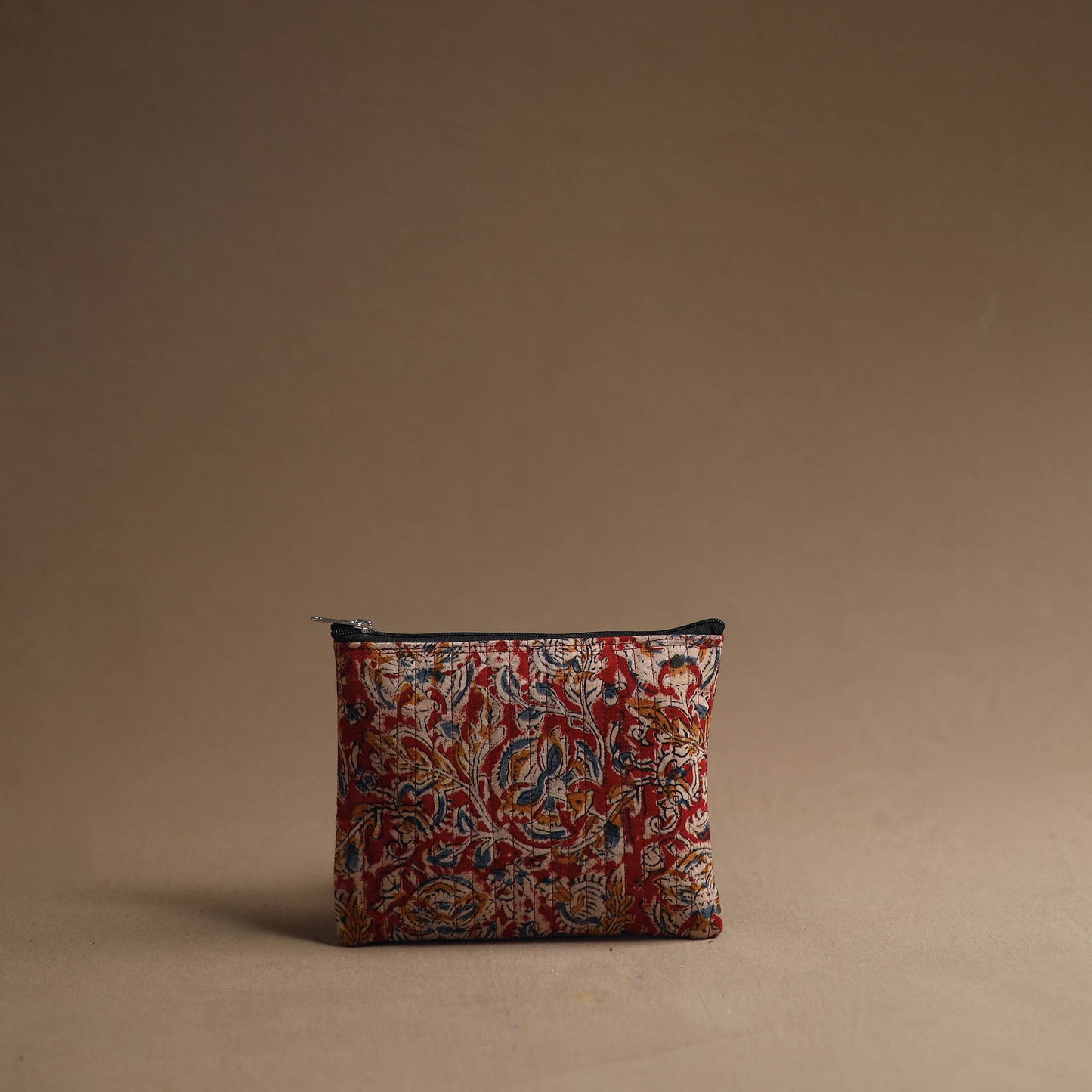 Red - handmade cotton multipurpose utility pouches (set