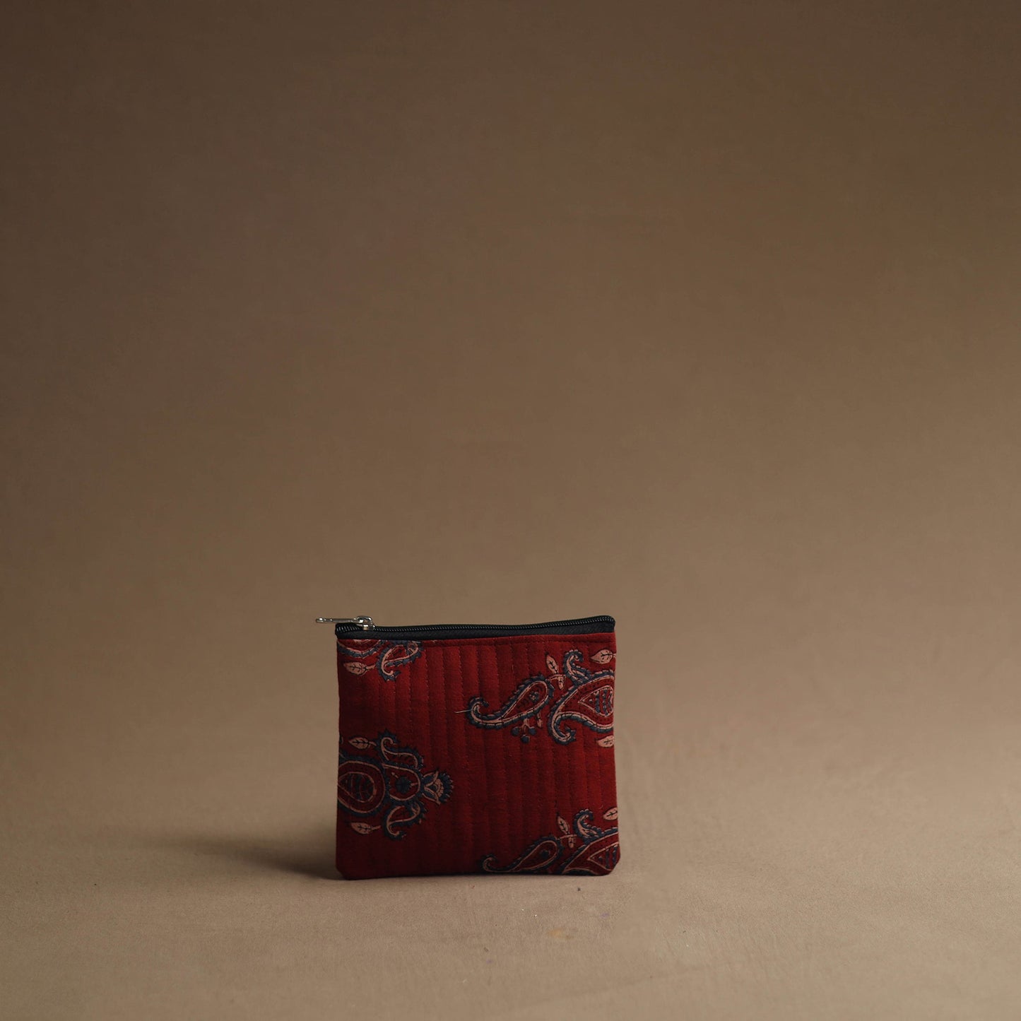 Red - handmade cotton multipurpose utility pouches (set