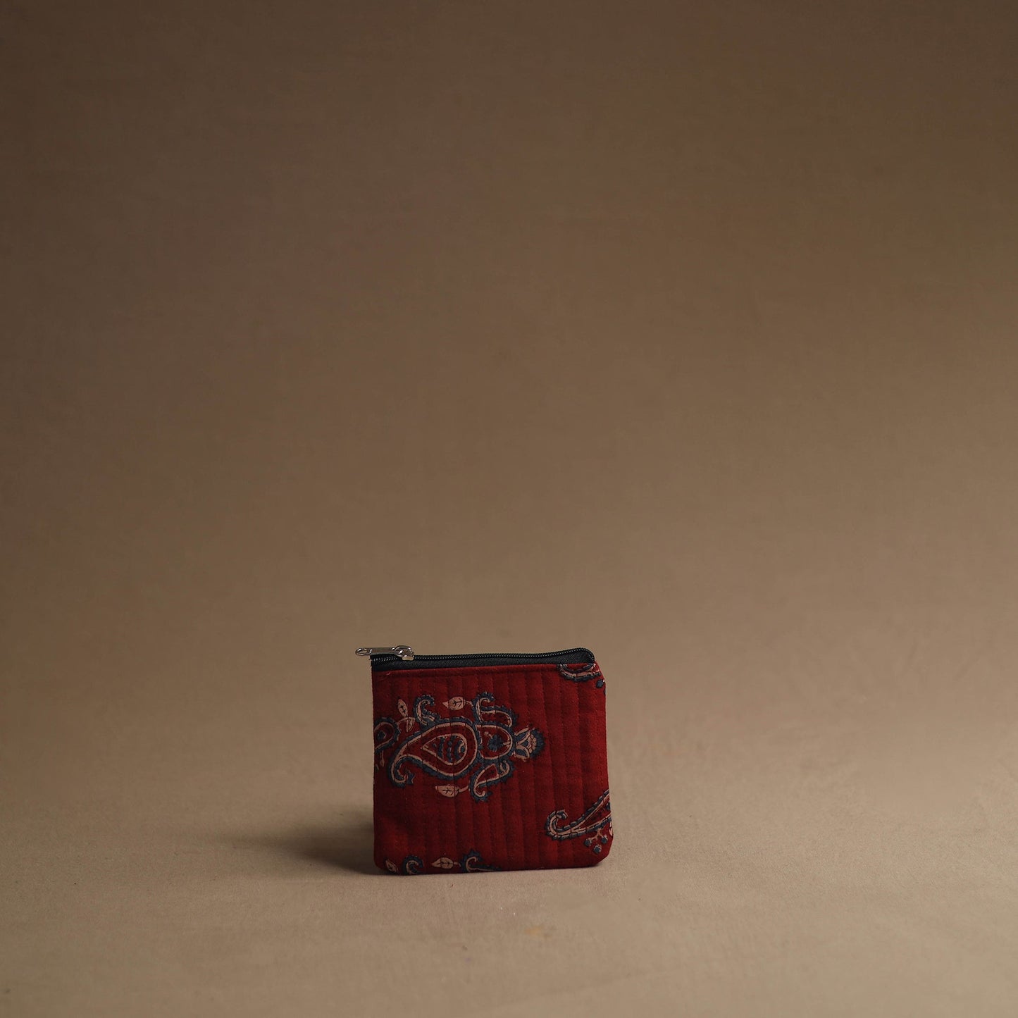 Red - handmade cotton multipurpose utility pouches (set