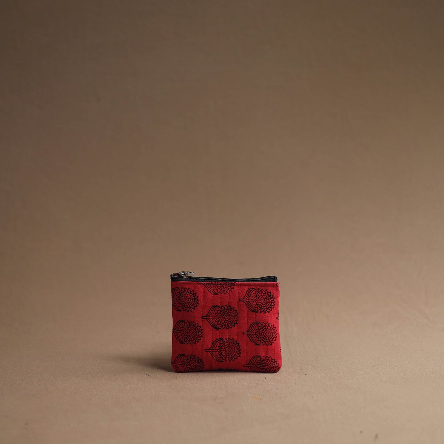 Red - handmade cotton multipurpose utility pouches (set