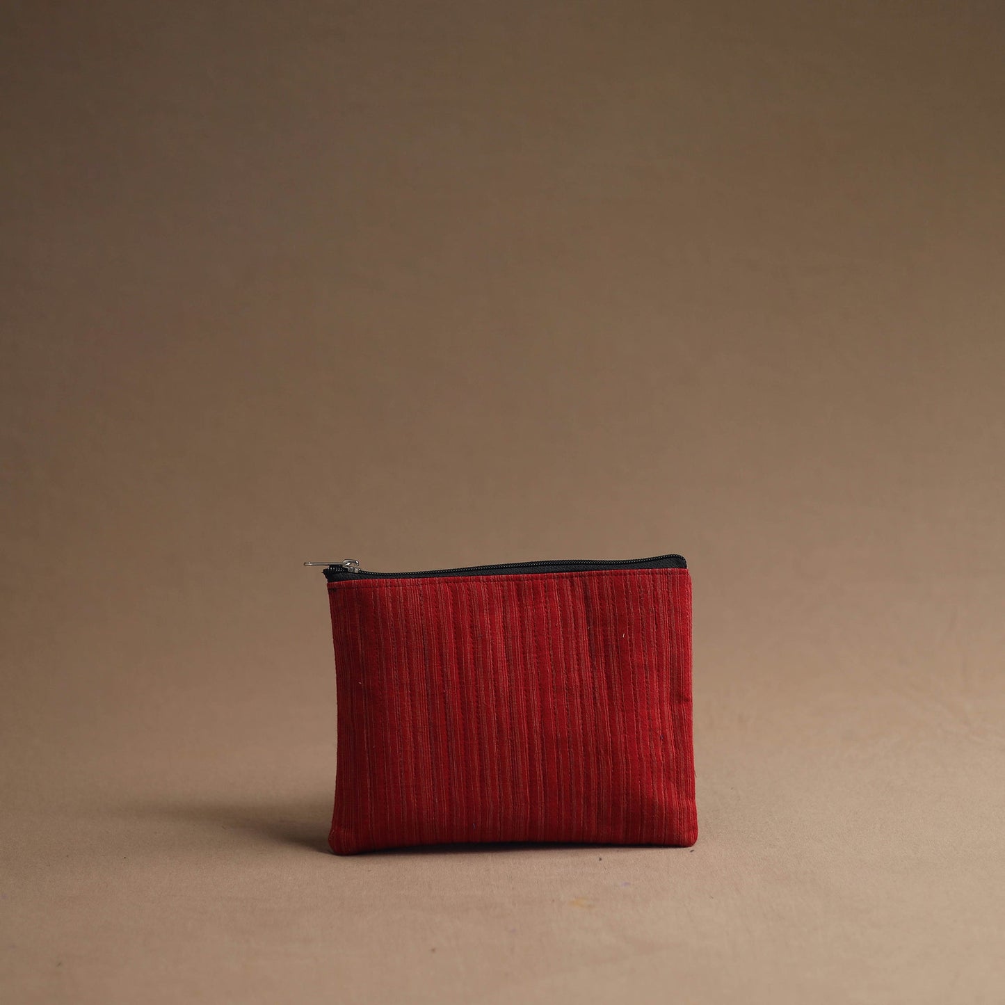 Red Handmade Cotton Multipurpose Utility Pouches (set of 3)