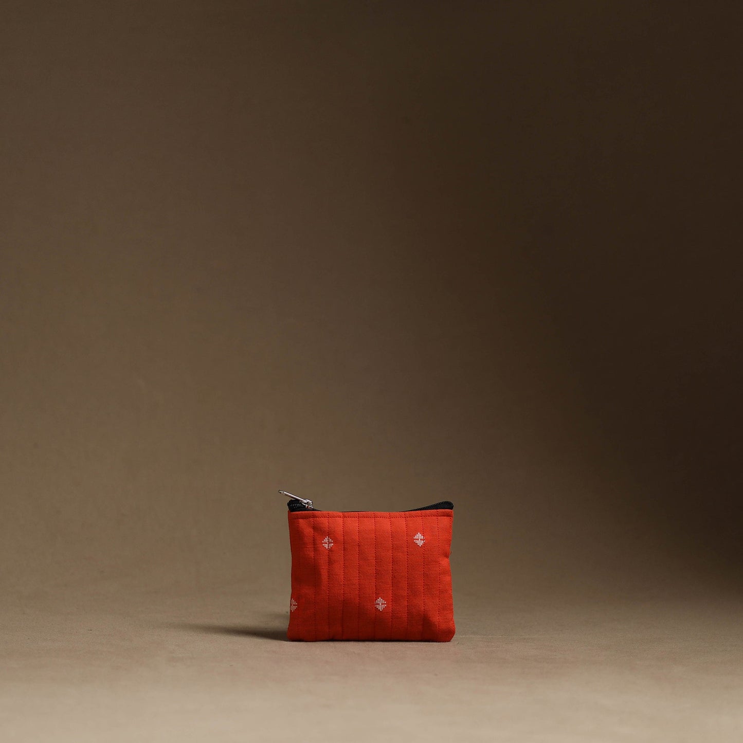 Red - handmade cotton multipurpose utility pouches (set