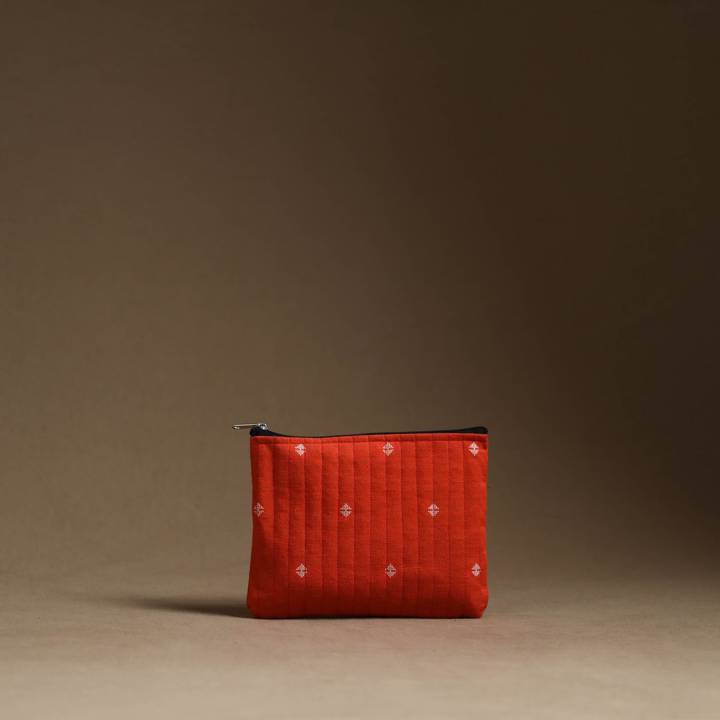 Red - handmade cotton multipurpose utility pouches (set