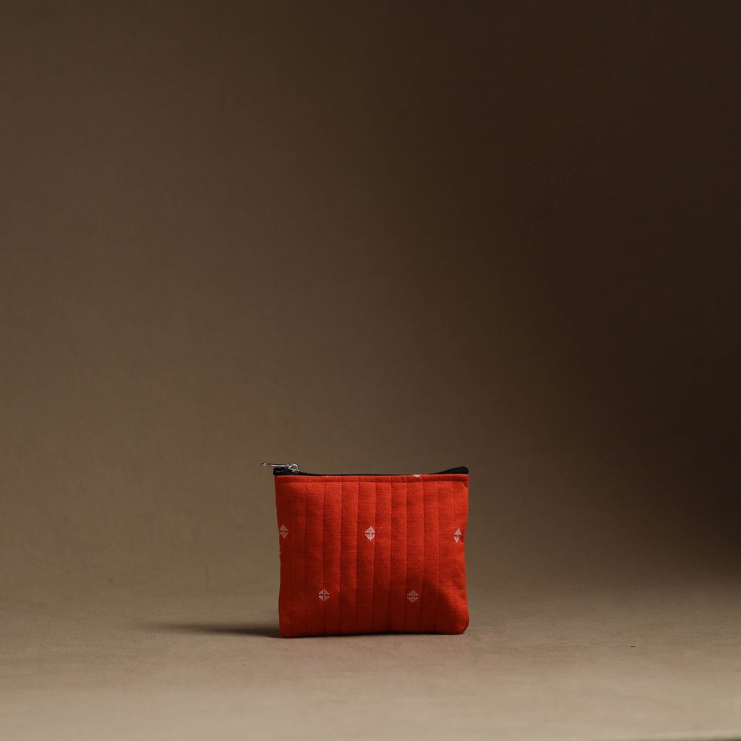 Red - handmade cotton multipurpose utility pouches (set