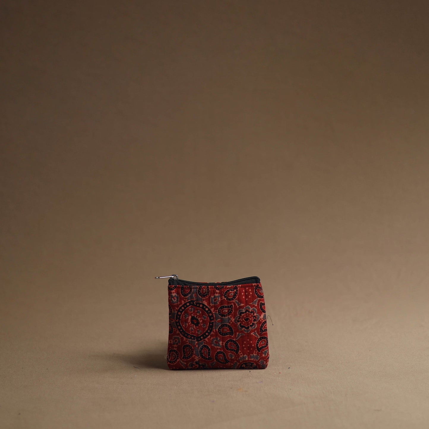 Red - handmade cotton multipurpose utility pouches (set