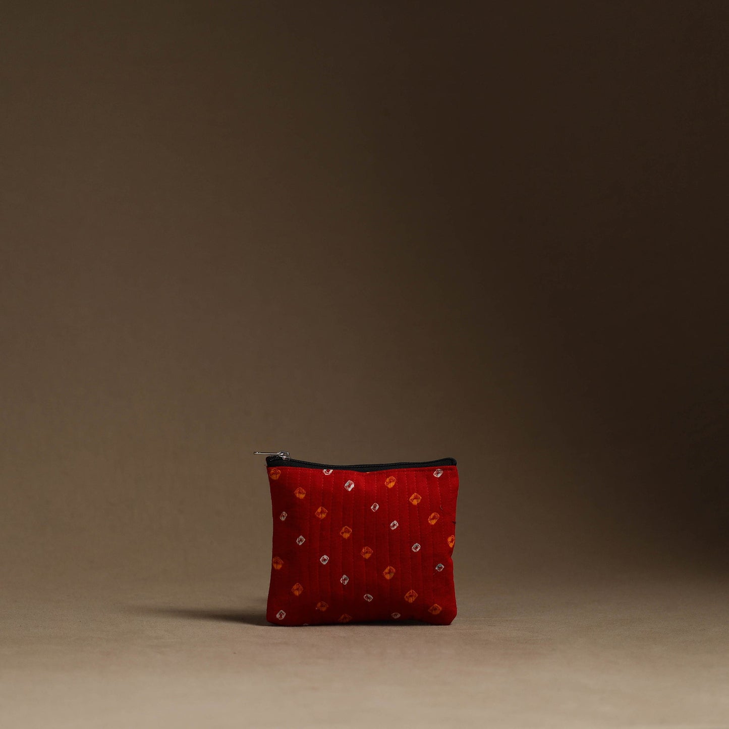 Red - handmade cotton multipurpose utility pouches (set