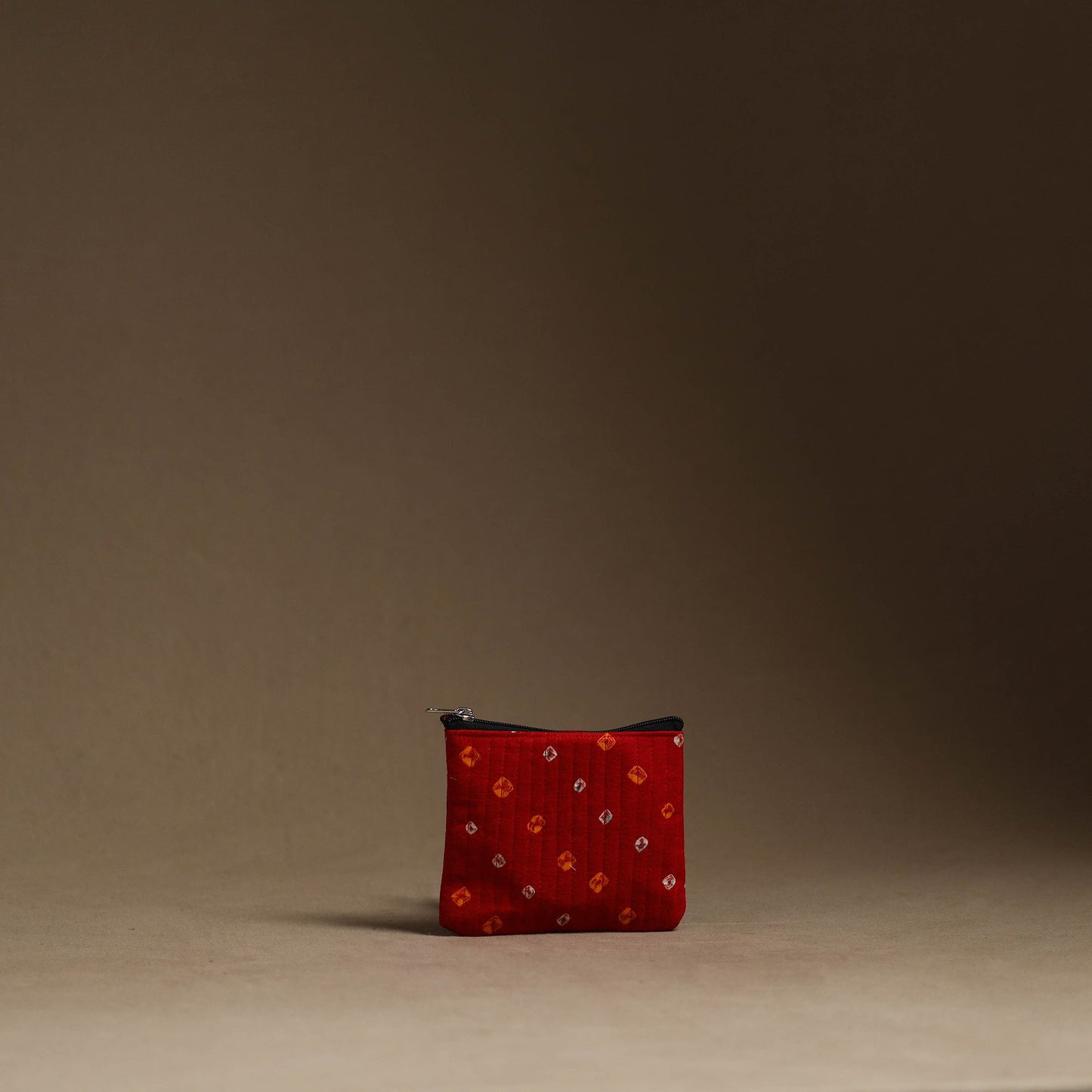 Red - handmade cotton multipurpose utility pouches (set