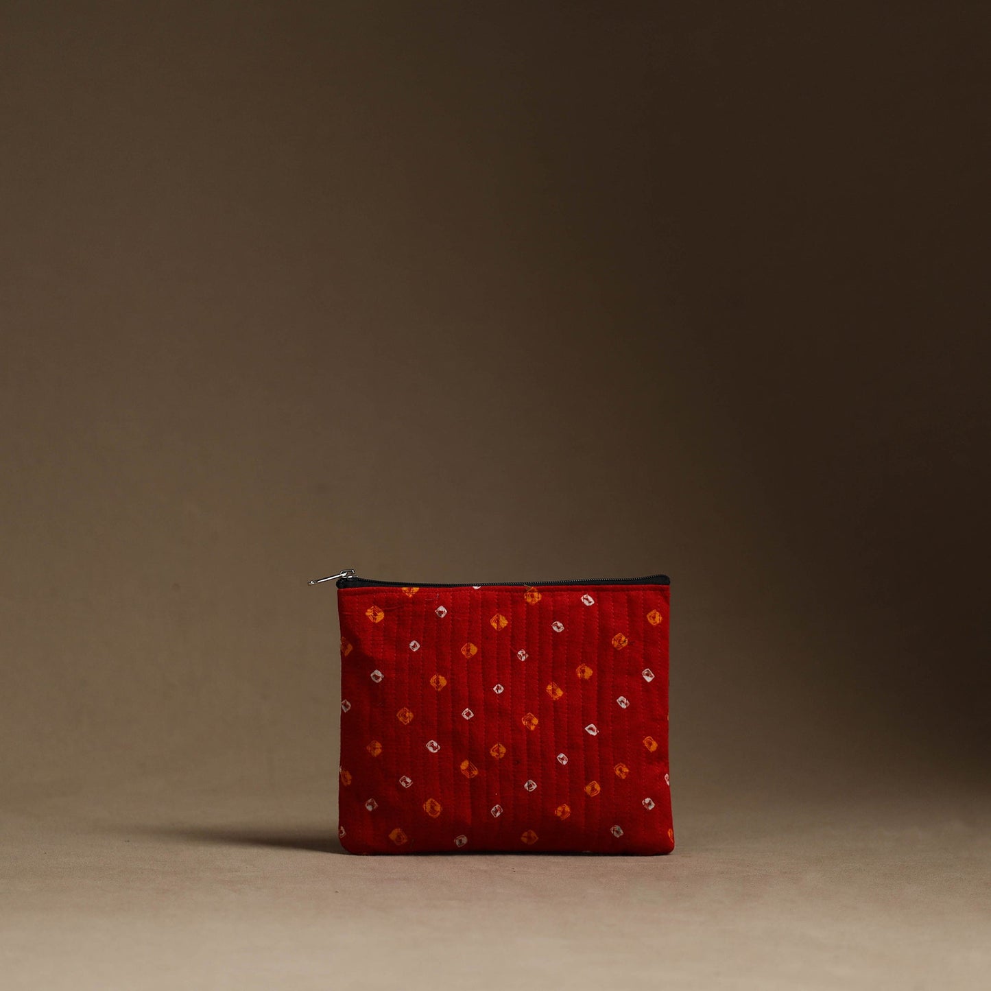 Red - handmade cotton multipurpose utility pouches (set