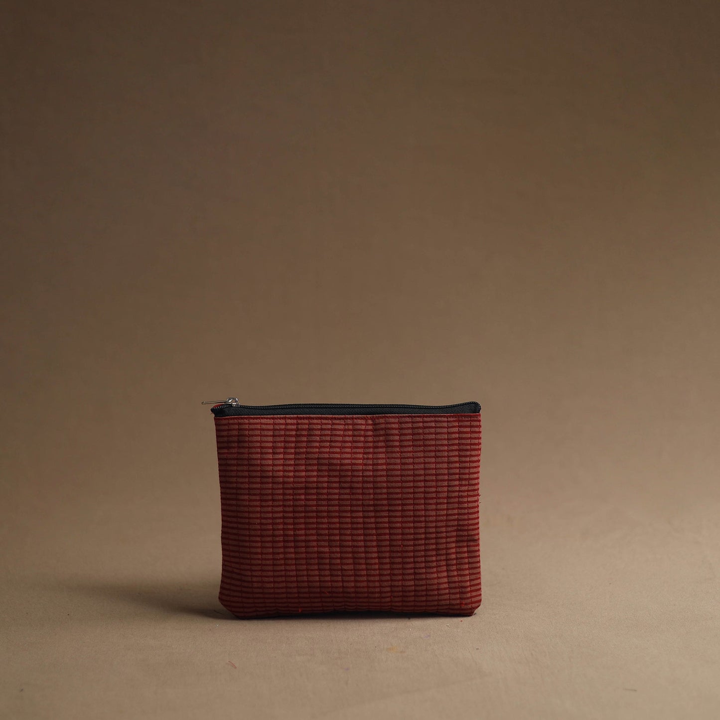 Red - handmade cotton multipurpose utility pouches (set