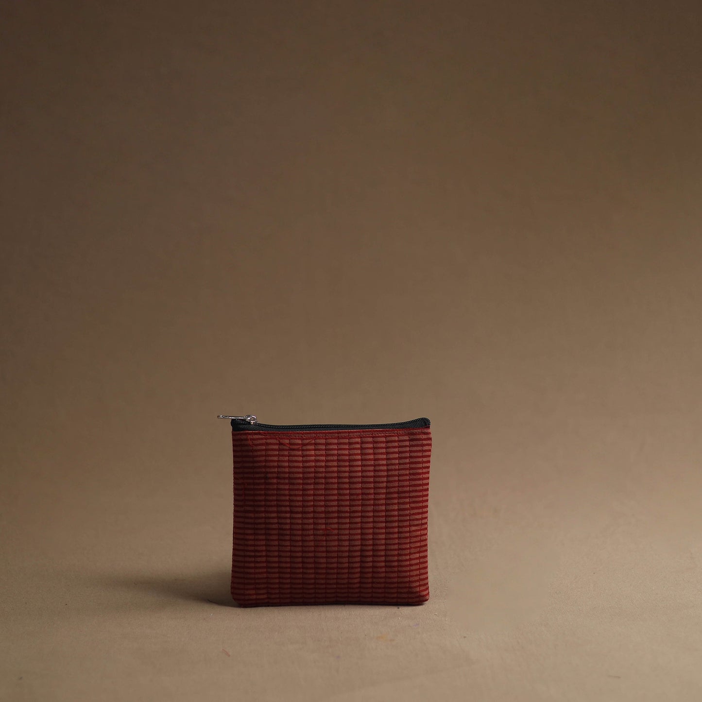 Red - handmade cotton multipurpose utility pouches (set