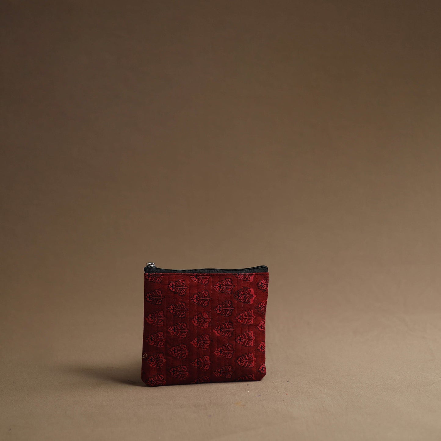 Red - handmade cotton multipurpose utility pouches (set