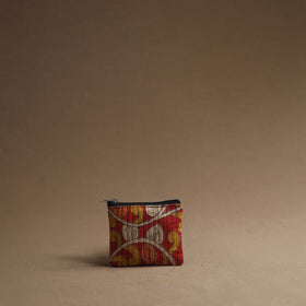 Red - handmade cotton multipurpose utility pouches (set