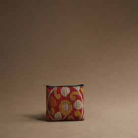 Red - handmade cotton multipurpose utility pouches (set