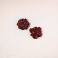 Red - handmade cotton rubber bands/scrunchies (set of 2) 07