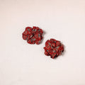 Red - handmade cotton rubber bands/scrunchies (set of 2) 32