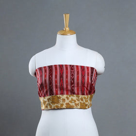 Red - handmade cotton sambalpuri ikat blouse piece 20