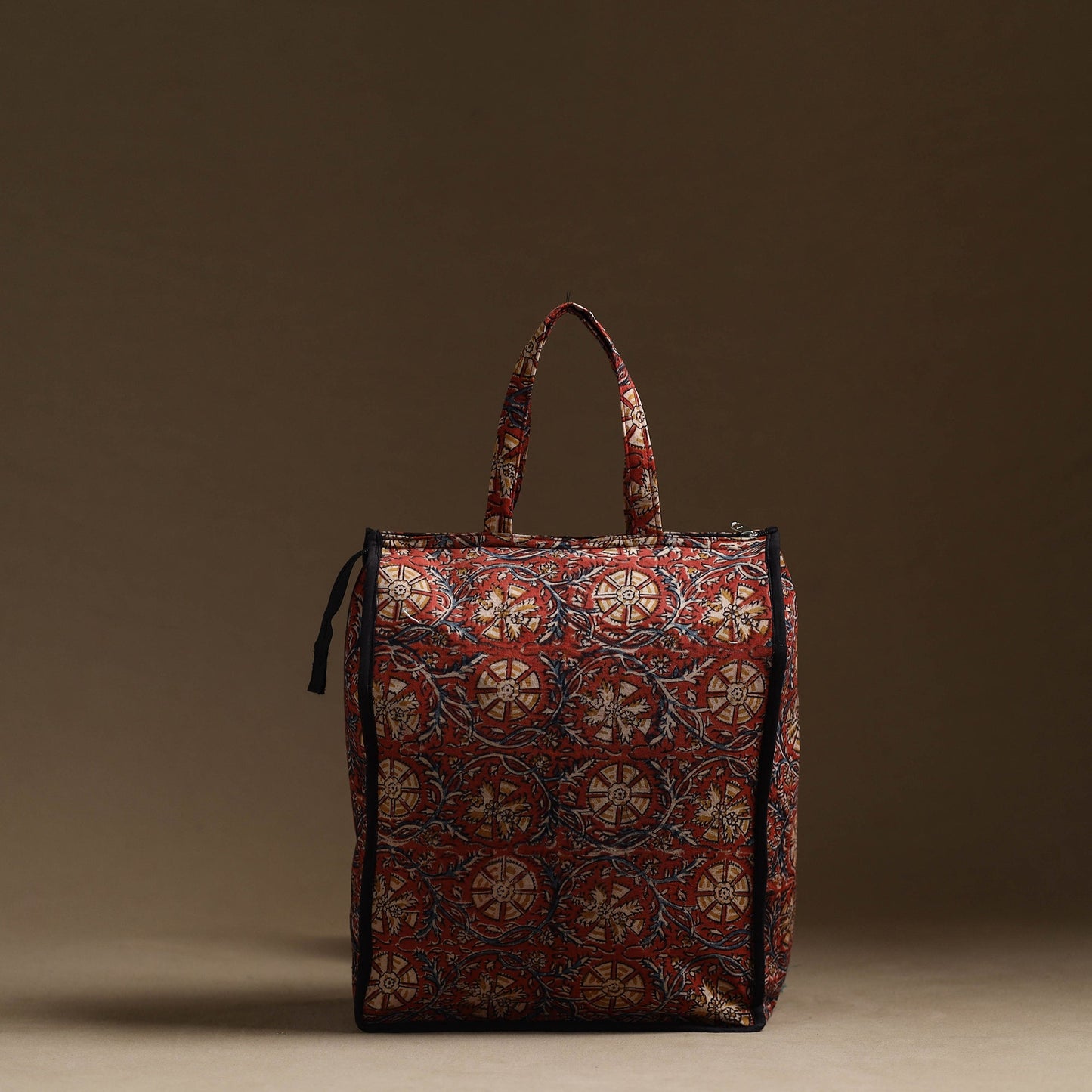 Red Handmade Cotton Shopping Hand bag