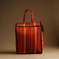 Red Handmade And Durable Cotton Shopping Hand Bag