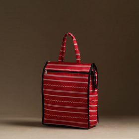 Red Handmade Cotton Shopping Hand bag