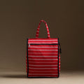 Red Handmade Cotton Shopping Hand bag