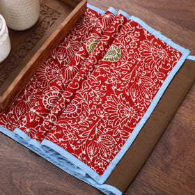 Red Handmade Cotton Table Runner