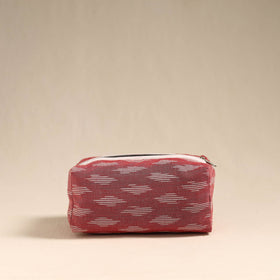  Red Handmade Cotton Toiletry Bag 