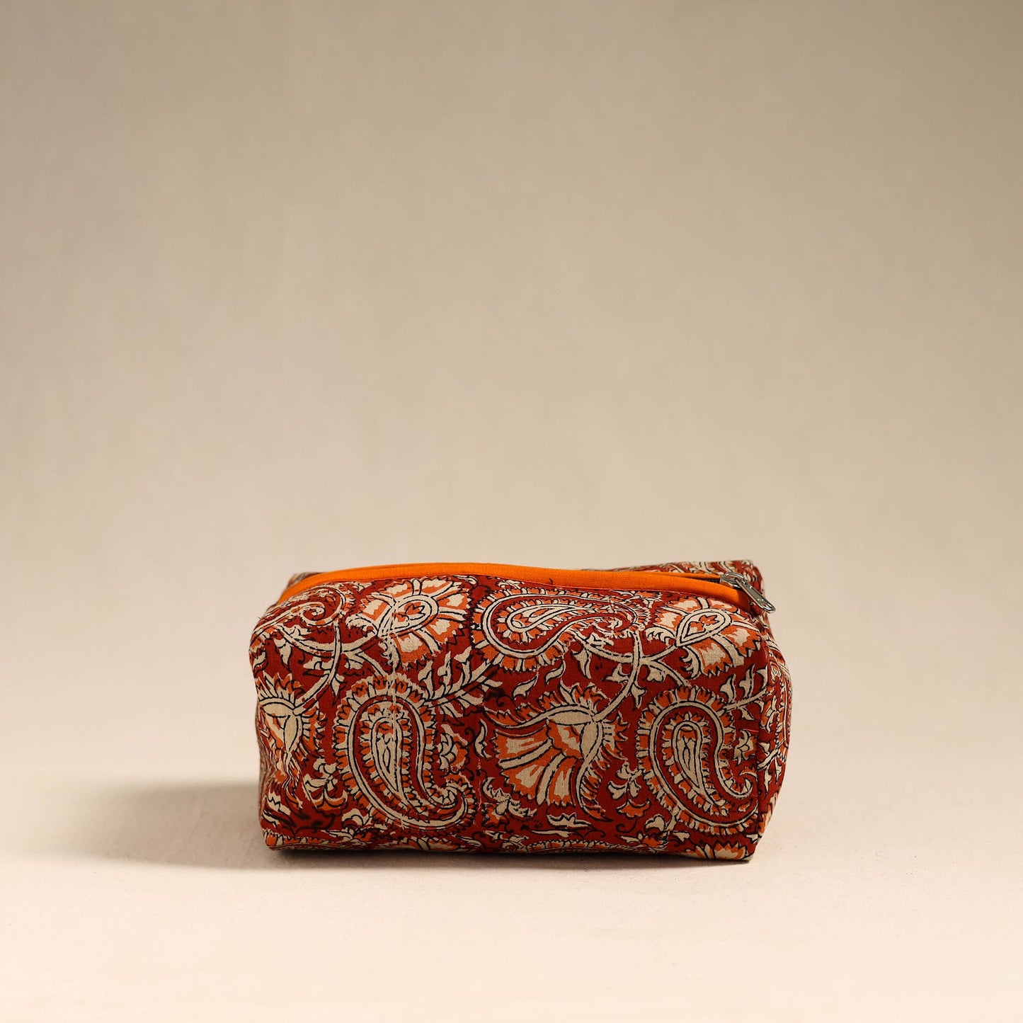  Red Handmade Cotton Toiletry Bag 