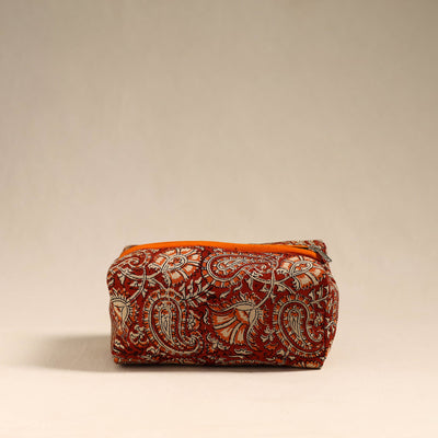  Red Handmade Cotton Toiletry Bag 