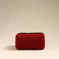 Red Handmade Cotton Toiletry Bag 