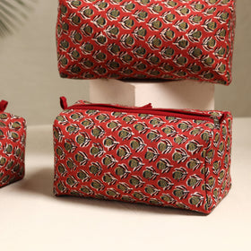  Handmade Cotton Toiletry Bags (Set of 3) 128 