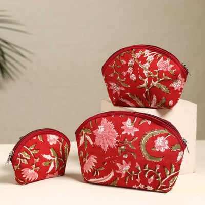 Handmade Cotton Toiletry Bags (Set of 3) 168 