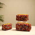  Handmade Cotton Toiletry Bags (Set of 3) 
