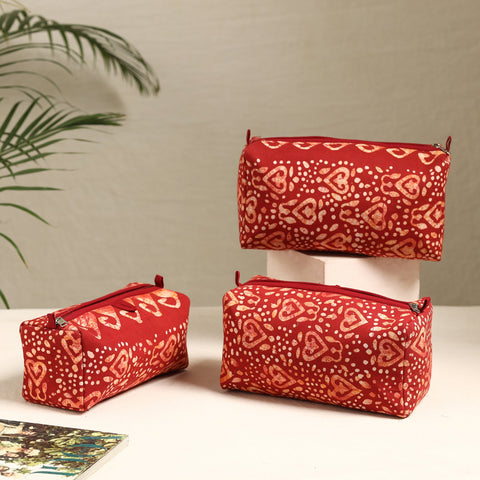  Handmade Cotton Toiletry Bags (Set of 3) 60 