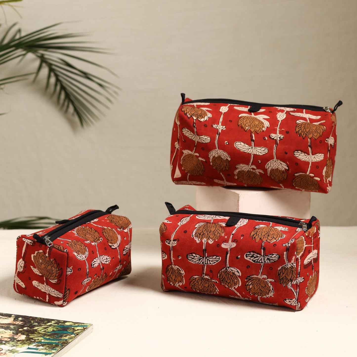  Handmade Cotton Toiletry Bags (Set of 3) 90 