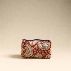  Red Handmade Cotton Toiletry Pouch 